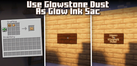 Скачать Use Glowstone Dust as Glow Ink Sacs для Minecraft 1.19.2