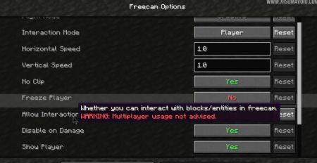 Скачать Freecam для Minecraft 1.20.4