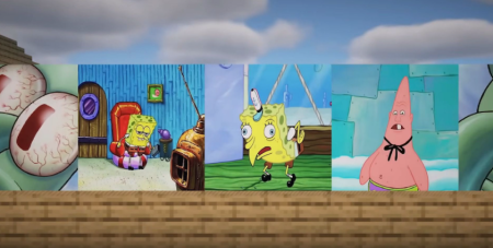 Скачать Spongebob Meme Paintings для Minecraft 1.20.1