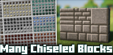 Скачать Many Chiseled Blocks для Minecraft 1.19.4