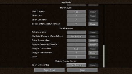  Visible Toggle Sprint  Minecraft 1.20.1