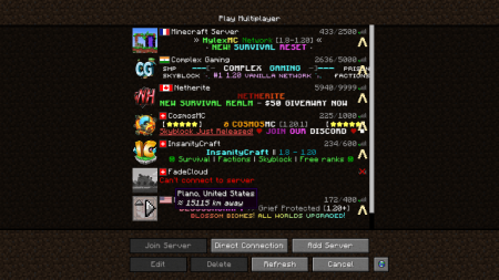  Server Country Flags  Minecraft 1.20.4
