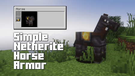  Simple Netherite Horse Armor  Minecraft 1.20.4