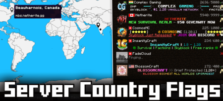  Server Country Flags  Minecraft 1.20.4