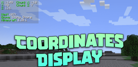  Coordinates Display  Minecraft 1.20.4