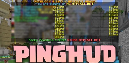  PingHUD  Minecraft 1.20.1