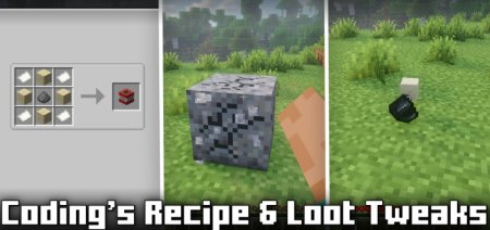  Codings Recipe & Loot Tweaks  Minecraft 1.20.1