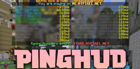  PingHUD  Minecraft 1.20.1