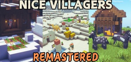  Nice Villagers Remastered  Minecraft 1.21