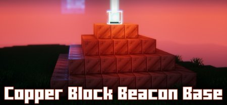  Copper Block Beacon Base  Minecraft 1.21