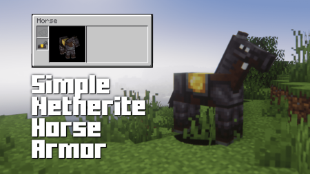  Simple Netherite Horse Armor  Minecraft 1.20.6