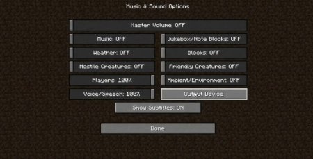  Audio Output  Minecraft 1.16.5