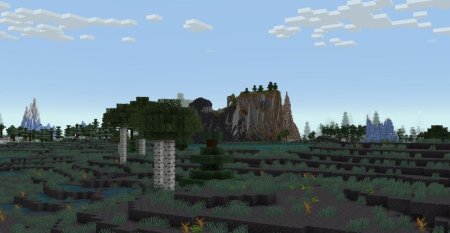  Cliff under a Tree  Minecraft 1.21.1