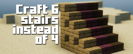  Craft 6 Stairs Instead Of 4  Minecraft 1.21.1