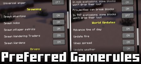  Preferred Gamerules  Minecraft 1.21