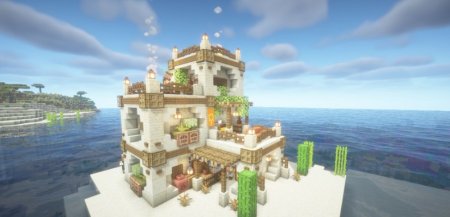  Desert Survival House  Minecraft 1.21.1