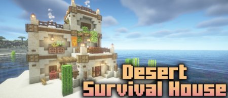  Desert Survival House  Minecraft 1.21.1