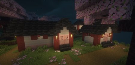  Cherry Village  Minecraft 1.21.4