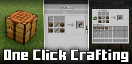  One Click Crafting  Minecraft 1.21.5