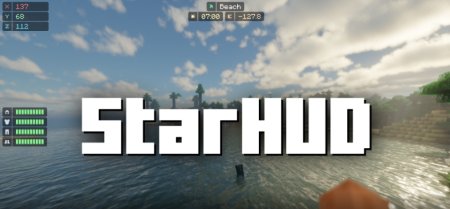 Скачать StarHUD для Minecraft 1.21.5