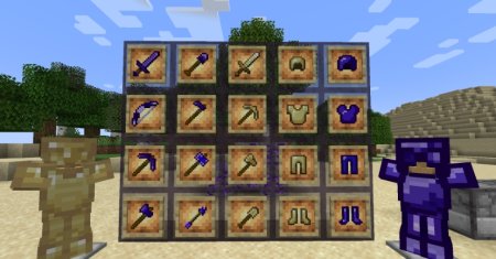  Tanzanite Ore And Hammers  Minecraft 1.20.1