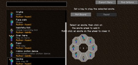  Online Emotes  Minecraft 1.21.7