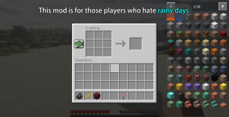  Rain Shield  Minecraft 1.21.8