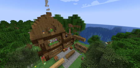  Sawmill House  Minecraft 1.21.4