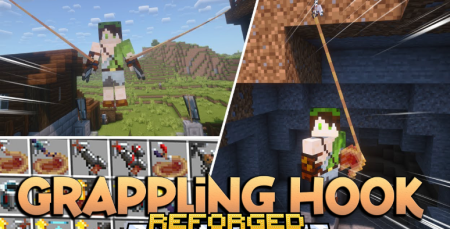  Grappling Hook Reforged  Minecraft 1.20