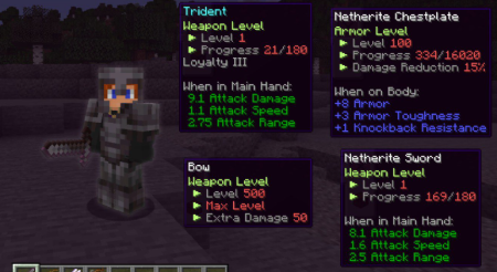  Weapon Leveling  Minecraft 1.20.1