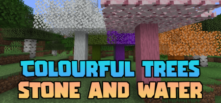  Colourful Trees Stone And Water  Minecraft 1.20.1