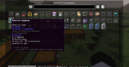  Container Searcher  Minecraft 1.21.7