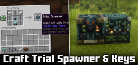 Craft Trial Spawner & Keys  Minecraft 1.21.7