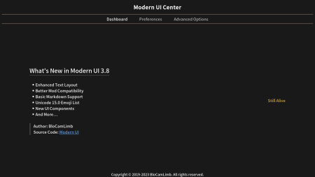  Modern UI  Minecraft 1.21.7