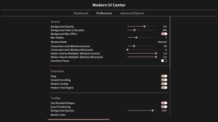  Modern UI  Minecraft 1.21.7