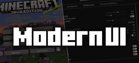  Modern UI  Minecraft 1.21.8