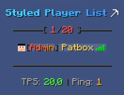 Styled Player List  Minecraft 1.21.10