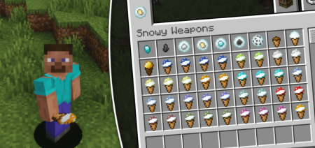  Snowy Weaponry  Minecraft 1.21.5