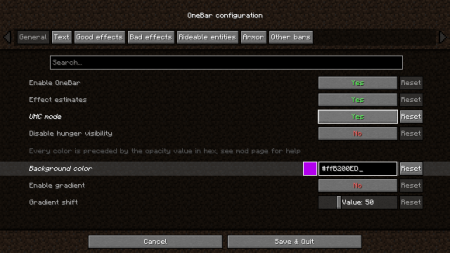  OneBar  Minecraft 1.21.10