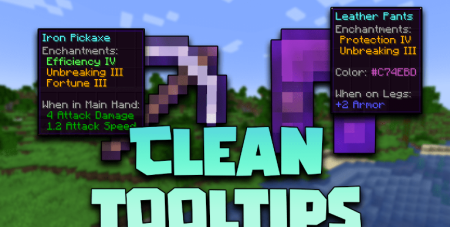  Clean Tooltips  Minecraft 1.21.9