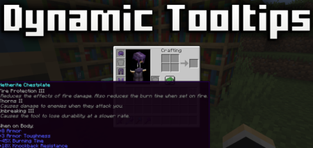������� Dynamic Tooltips ��� Minecraft 1.21.10
