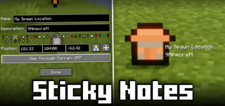 ������� Sticky Notes ��� Minecraft 1.21.11