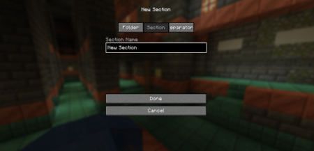 ������� Folders ��� Minecraft 1.21.10