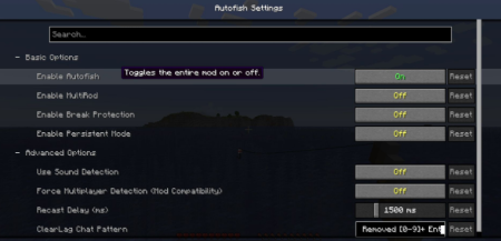 ������� XPlus Autofish ��� Minecraft 1.21.10