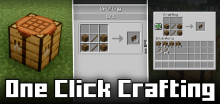 ������� One Click Crafting ��� Minecraft 1.21.10