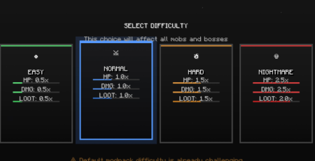 ������� Difficulty Choose ��� Minecraft 1.20.1