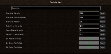 ������� Particle Rain ��� Minecraft 26.1