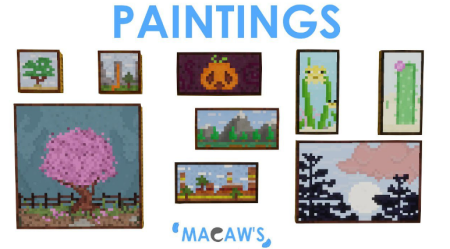 ������� Macaw�s Paintings ��� Minecraft 1.21.9