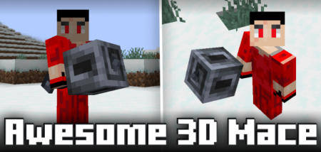 ������� Awesome 3D Mace ��� Minecraft 26.1.1
