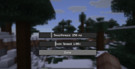 ������� ZoomX Smooth ��� Minecraft 1.21.10